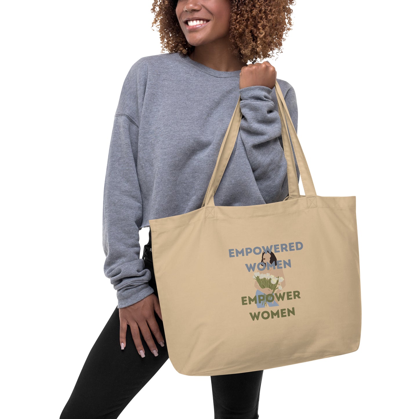 Awareness Large organic tote bag