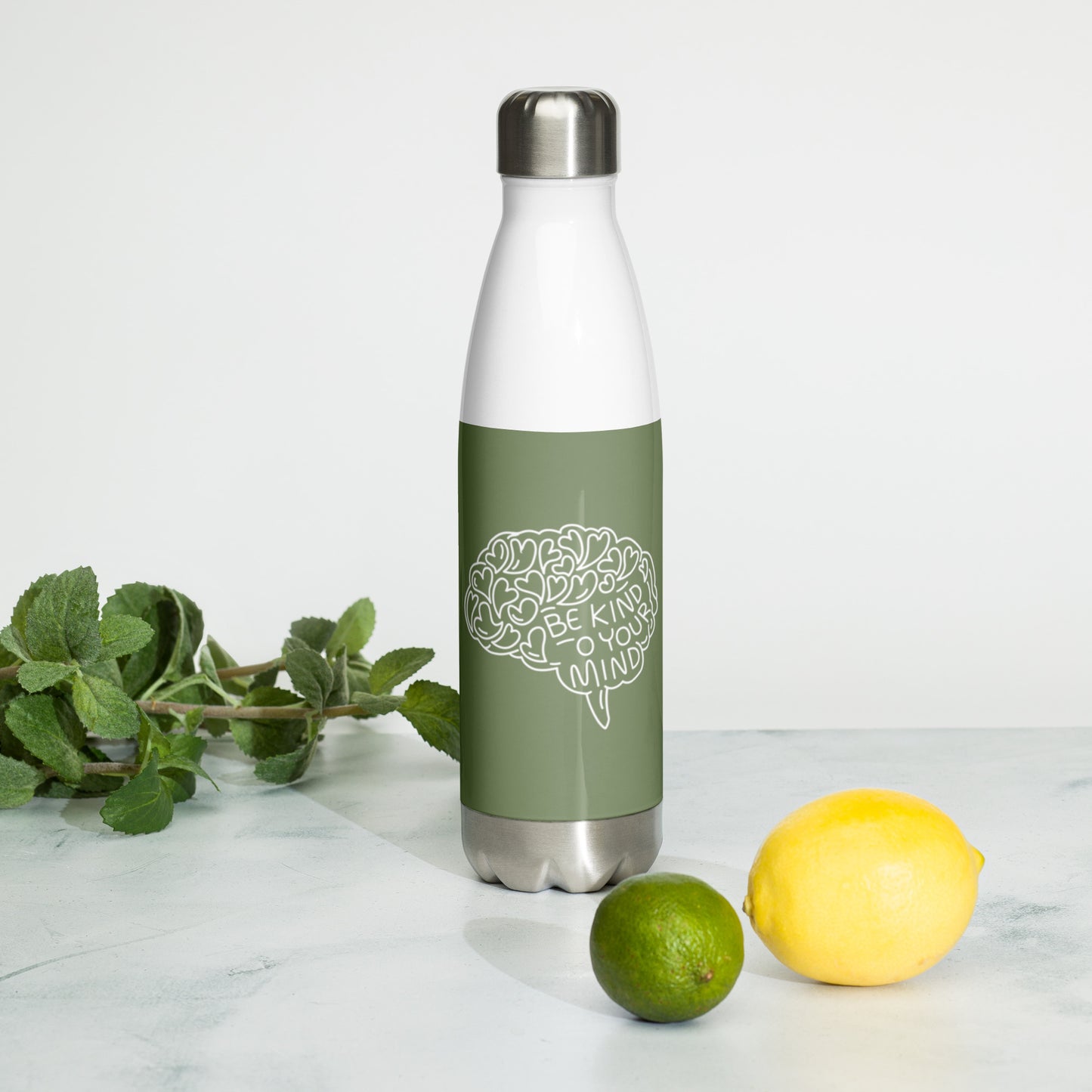 Mental Health Stainless steel water bottle