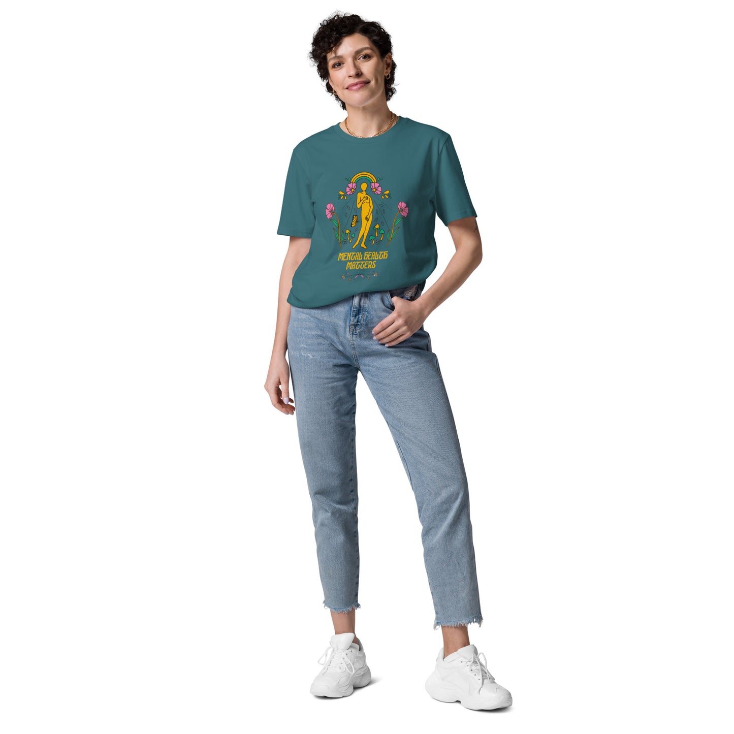 Mental health Unisex organic cotton t-shirt