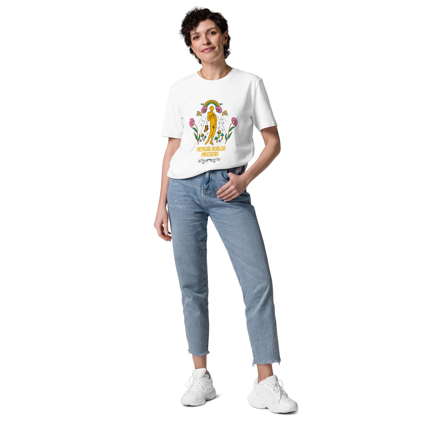 Mental health Unisex organic cotton t-shirt