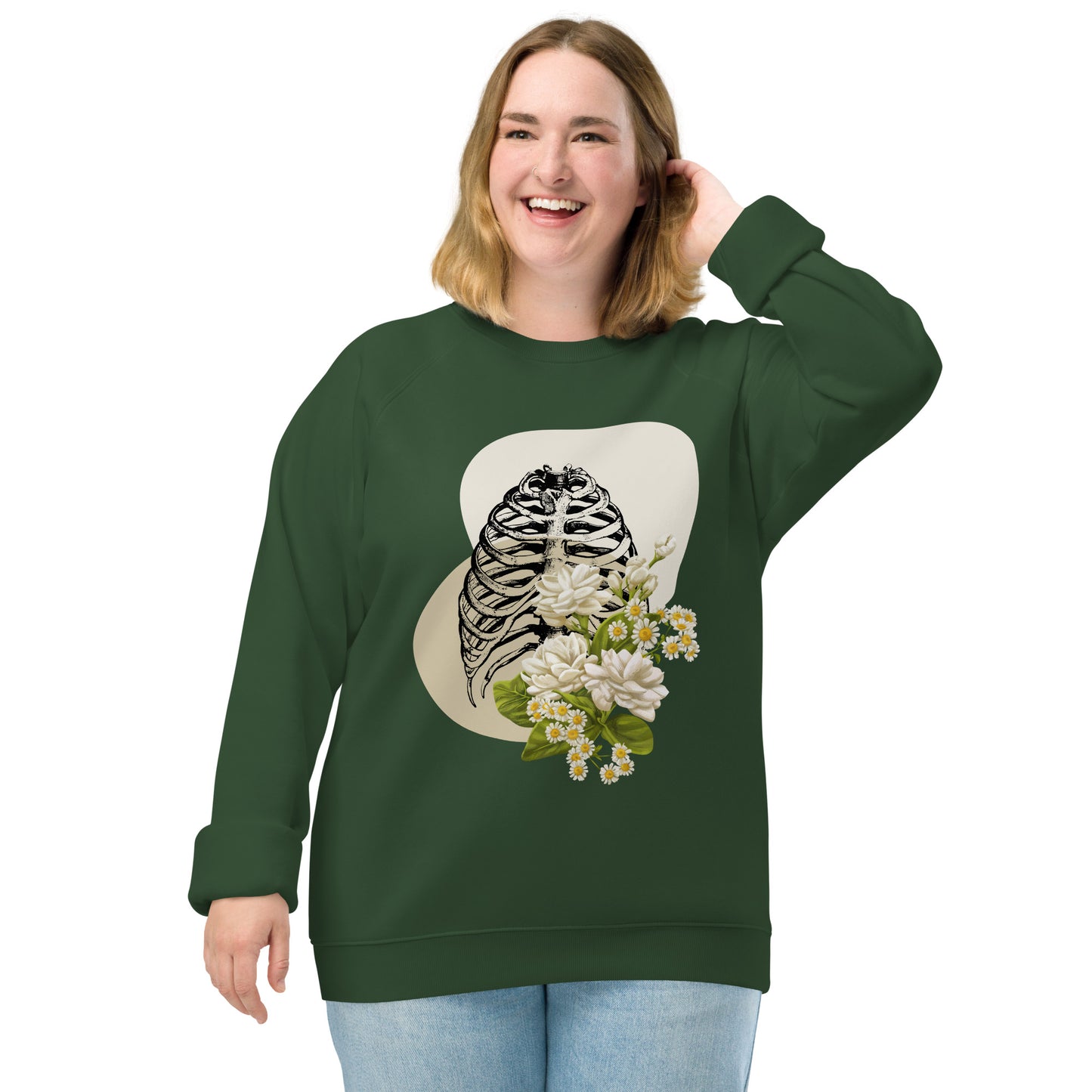 Anatomy Unisex organic raglan sweatshirt