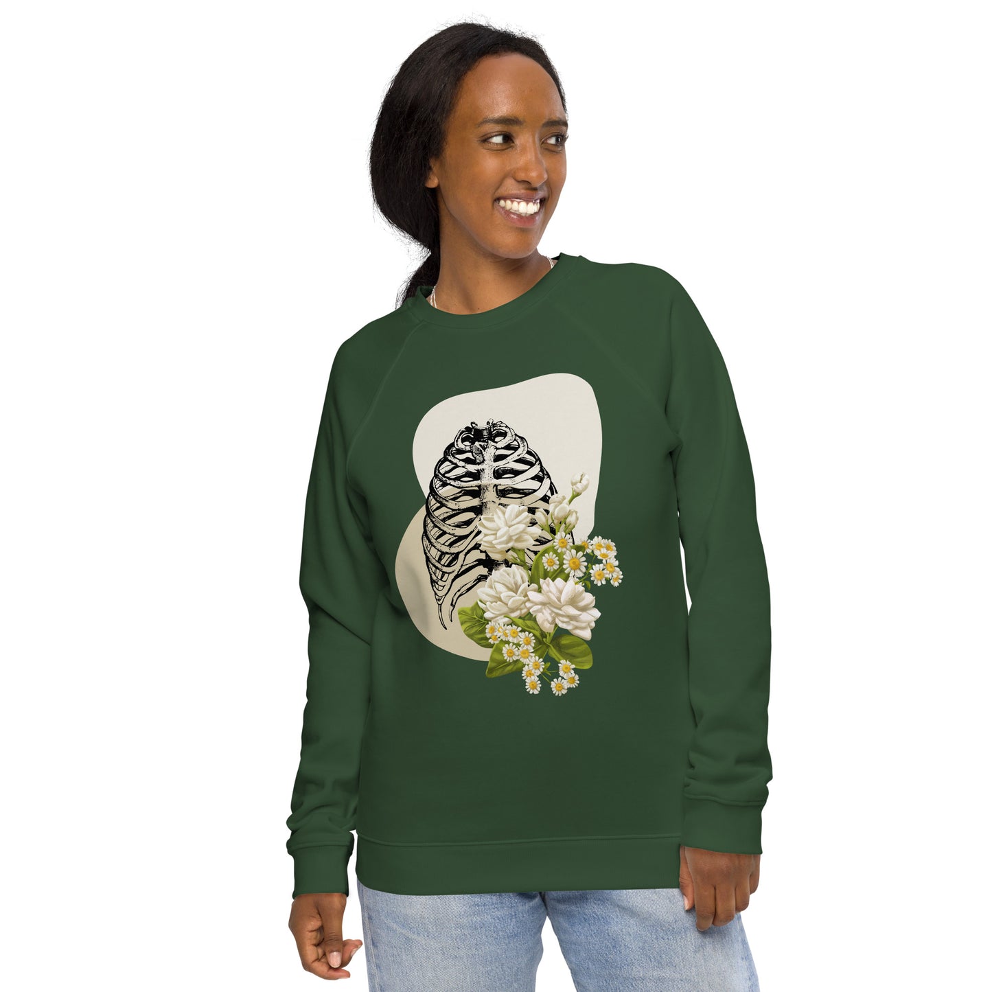 Anatomy Unisex organic raglan sweatshirt