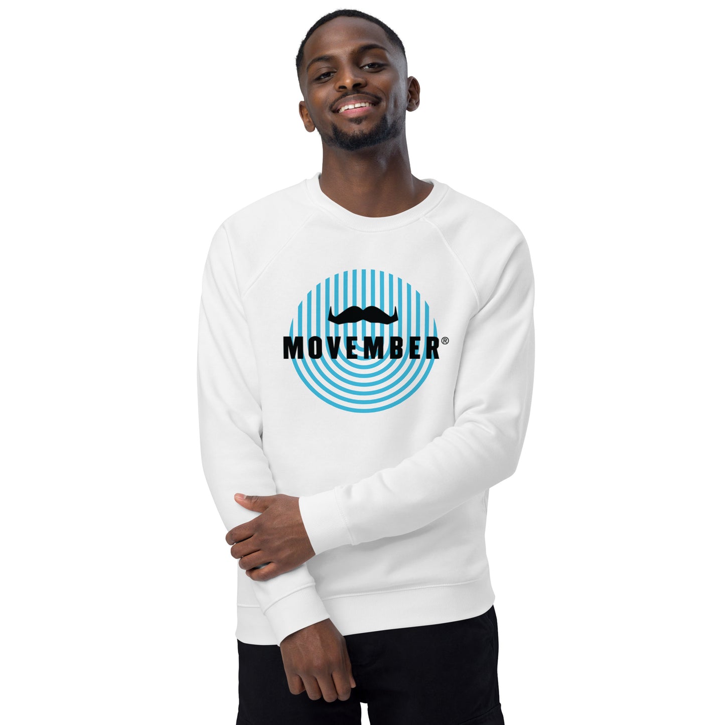 Movember Unisex organic raglan sweatshirt