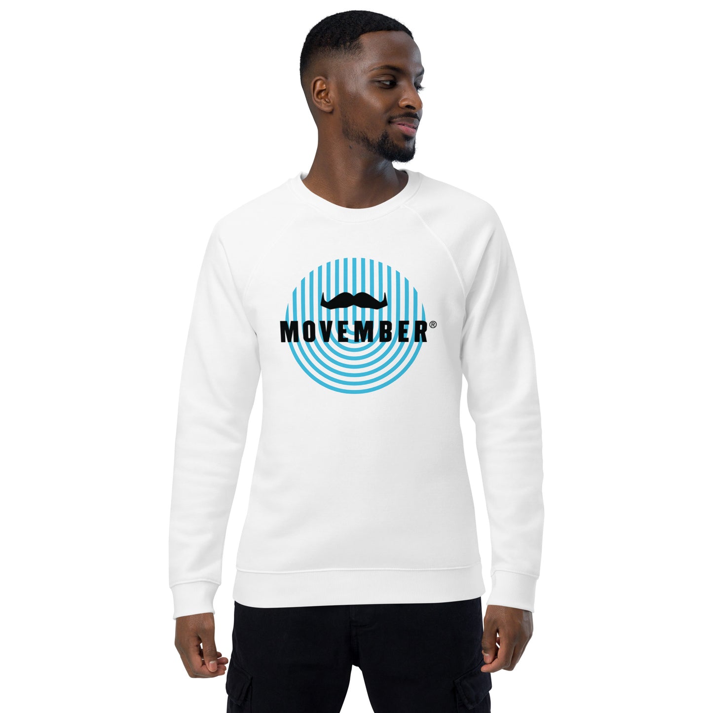 Movember Unisex organic raglan sweatshirt