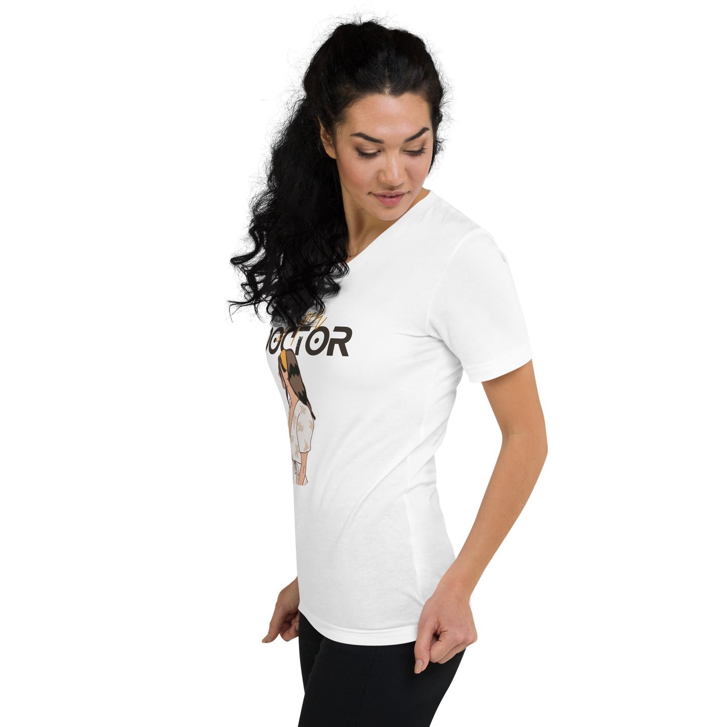 Medicine Women Short Sleeve V-Neck T-Shirt